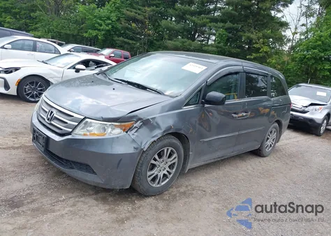 2012 Honda Odyssey Ex from USA, damaged, VIN 5FNRL5H45CB084342